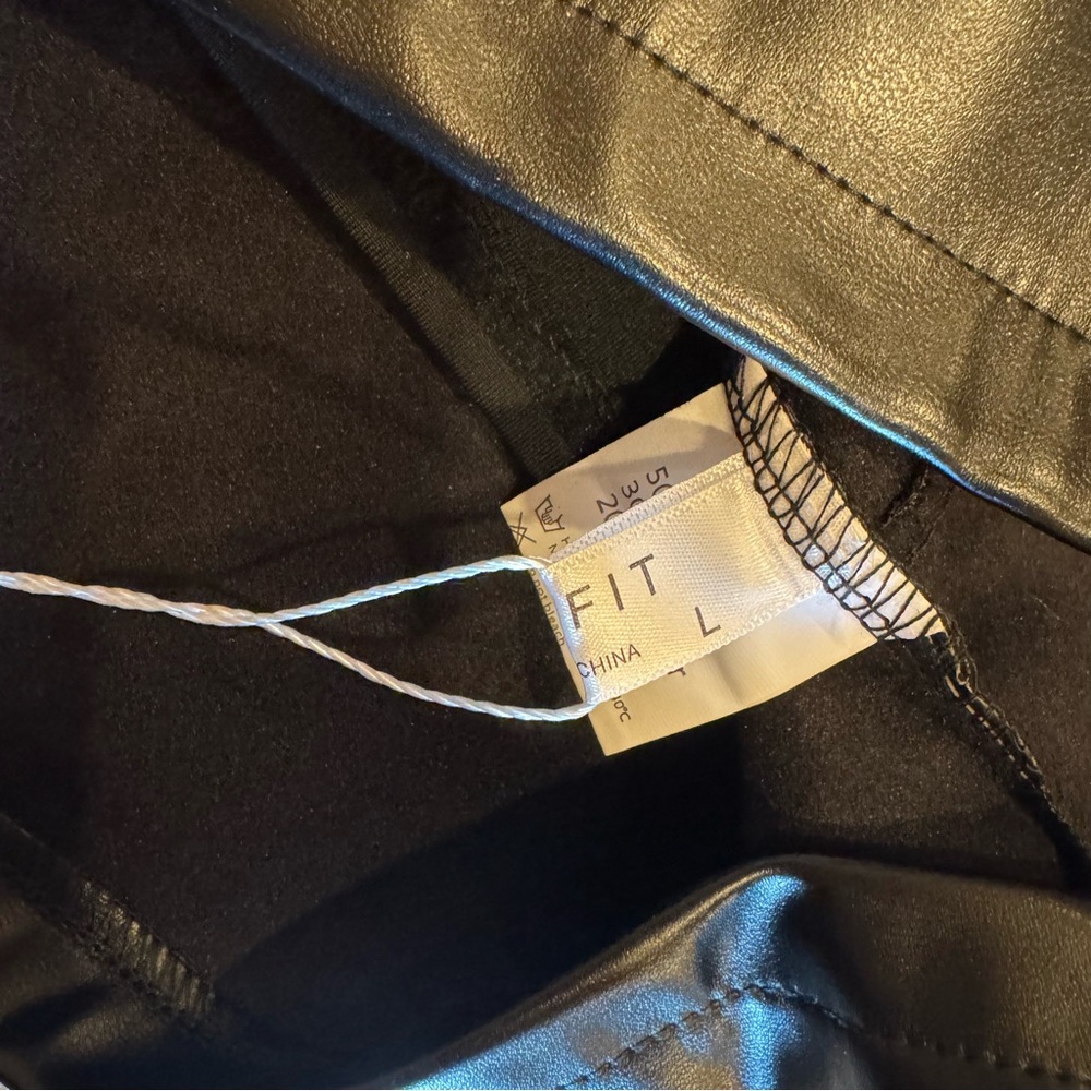 Black Faux Leather Skirt - Picture 5 of 5